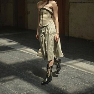 Mezcalero Cowboy Boots Stone Moka